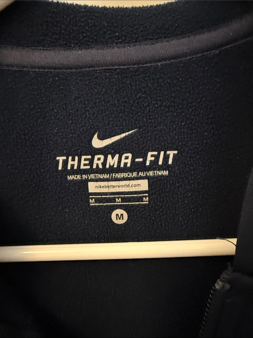 Nike Navy Blue Air Force Football Full-Zip Hoodie